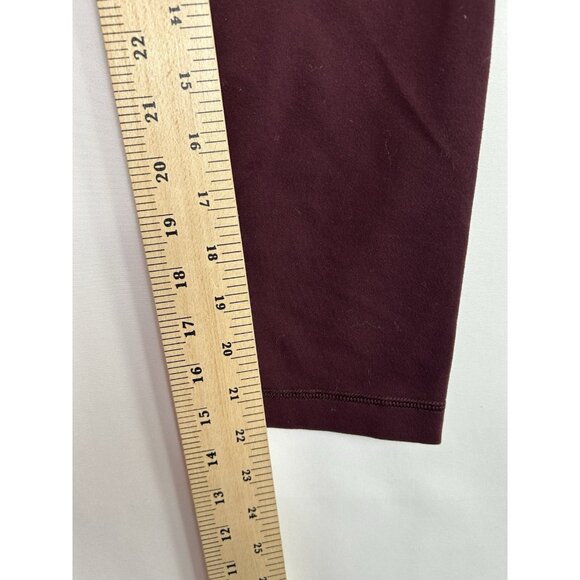 Lululemon Leggings Women’s Sz 8 Wunder Under High-Rise Tight 22" Mulled Wine Gym - Picture 7 of 7